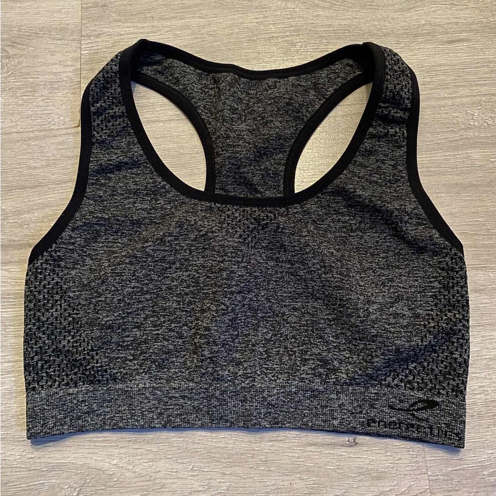 Black and Gray Sports Bra - Picture 1 of 1